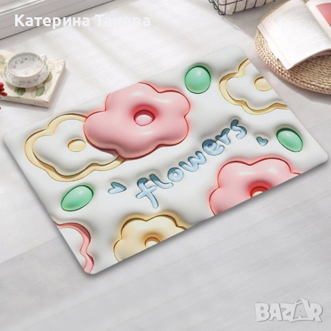 Бързо съхнеща триизмерна постелка за баня в различни разцветки 60х40см, снимка 5 - Други стоки за дома - 51528600