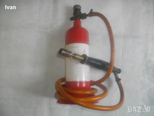 KAYSER WERK ОРИГИНАЛНА НЕМСКА ГАЗОВА ГОРЕЛКА ПРОПАН-БУТАН СЪС ЗАРЕЖДАЕМА БУТИЛКА 3,0 кг ПОЧТИ НОВА, снимка 7 - Други инструменти - 49637920
