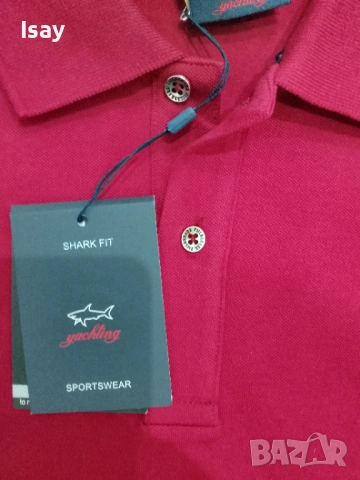 Мъжка тениска Паул Шарк Л последен размер в бордо цвят , снимка 5 - Тениски - 53838921