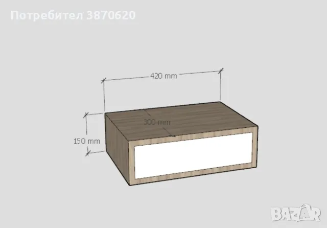 Две Нощни Шкафчета: окачени/висящи, снимка 6 - Шкафове - 47302010