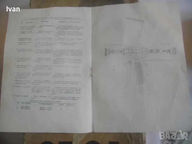 НОВ СТАРО КАЧЕСТВО БЪЛГАРСКИ СОЦ НРБ ПНЕВМАТИЧЕН ПИСТОЛЕТ БОЯДЖИЙСКИ ПВ-0,5 ЗАВОД ЛОМОНОСОВ ПЛЕВЕН , снимка 9 - Други инструменти - 49600369