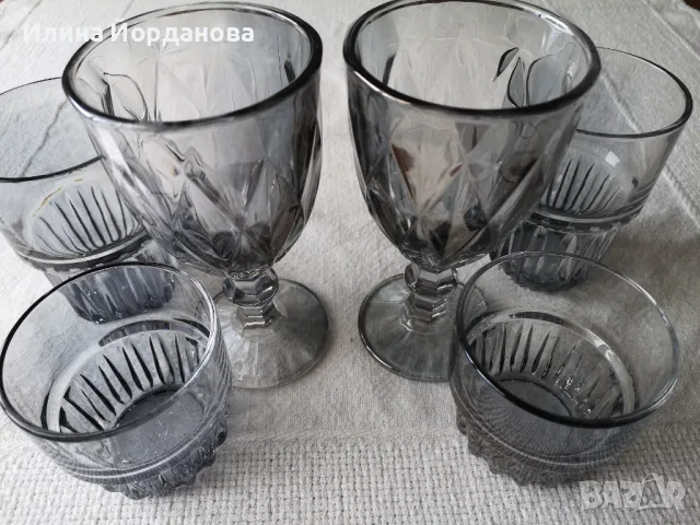 Стъклени чаши - комплект за двама, снимка 5 - Чаши - 49702284