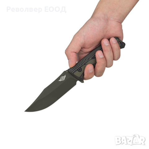 Нож с фиксирано острие Oknife Fortitude - Зелен D2 стомана с покритие Ceracote, снимка 7 - Ножове - 45008161