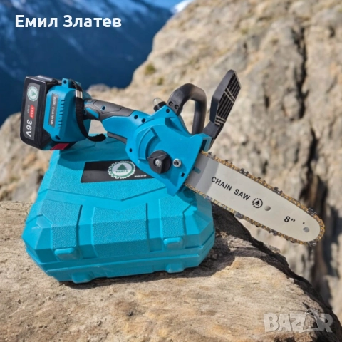  Акумулаторна резачка Тайга 36V с автоматично омасляване, снимка 4 - Моторни триони/резачки - 52617582