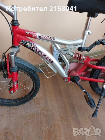 Детско колело велосипед крос 16 цола с амортисьори , снимка 6 - Велосипеди - 51068471