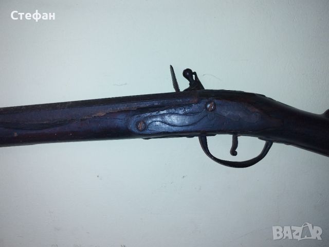 Стара кремъчна пушка., снимка 5 - Антикварни и старинни предмети - 46393240