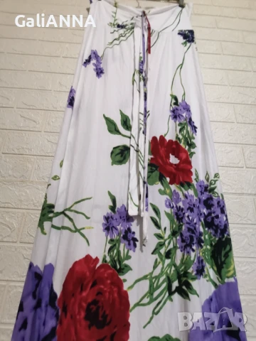 ДЪЛГА СТРАХОТНА ЛЯТНА РОКЛЯ РАЗМЕР L-XL, снимка 6 - Рокли - 51009618