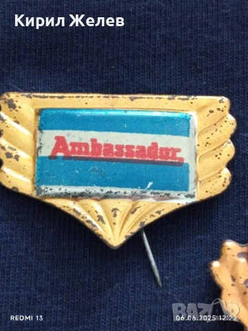 Две значки AMBASSADOR,DR.OETKER стари редки за КОЛЕКЦИЯ ДЕКОРАЦИЯ 29775, снимка 3 - Колекции - 50572432