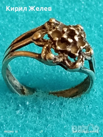 Сребърен пръстен с флорален мотив стил и елегантност 51138, снимка 7 - Пръстени - 52686020