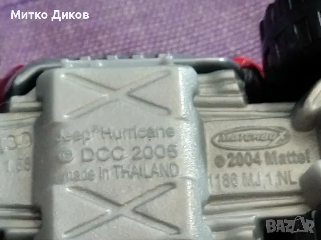 Колекционерска количка Mattel Jeep Hurricane - 22092 Matchbox, снимка 6 - Колекции - 50165972