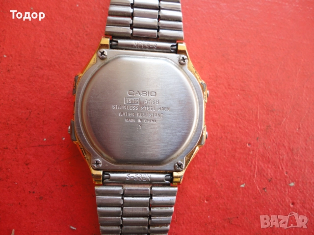 Позлатен часовник Casio, снимка 7 - Мъжки - 52640436
