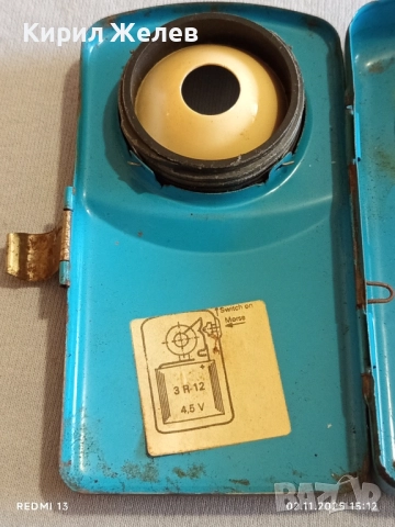 Винтидж метален фенер от соца рядък за КОЛЕКЦИЯ ДЕКОРАЦИЯ 49038, снимка 5 - Други ценни предмети - 52264124