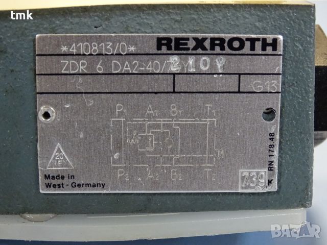 Регулатор на налягане Rexroth ZDR6DA2-40/210V pressure reducing valve, снимка 2 - Резервни части за машини - 45338591