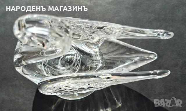 Edinburgh CRYSTAL - Великобритания - Кристален лебед за бижута кристална бижутерка , снимка 9 - Други ценни предмети - 53915950