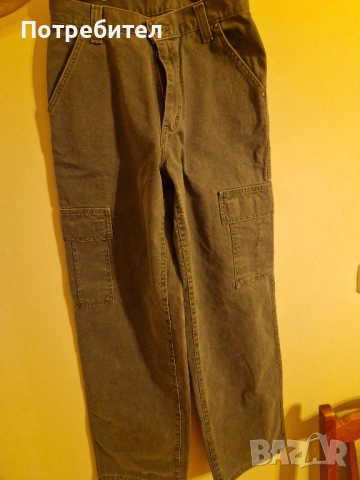 Нови Дънки Lee широк стил цвят Army, снимка 4 - Дънки - 54079049