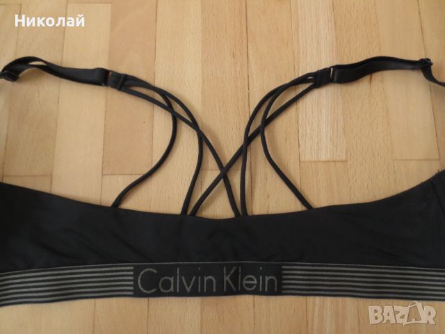 Calvin Klein Plunge Push Up Bra aztec black 80D, снимка 5 - Бельо - 45706956