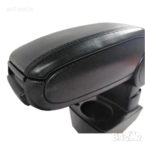 Подлакътник с поставка за чаша, Ford Fiesta, 2009-2017 г., еко кожа, черен, снимка 2 - Аксесоари и консумативи - 49841229