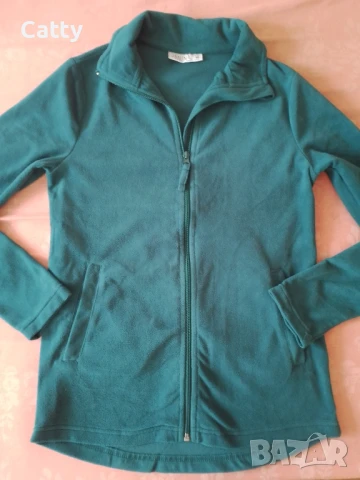 Дамско зелен яке , снимка 2 - Якета - 50653854