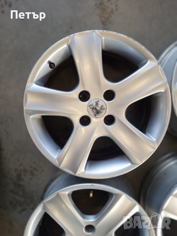 ОРИГИНАЛНИ АЛУМИНИЕВИ ДЖАНТИ ЗА ПЕЖО-4Х108Х65.1-16 цола, снимка 4 - Гуми и джанти - 52487622