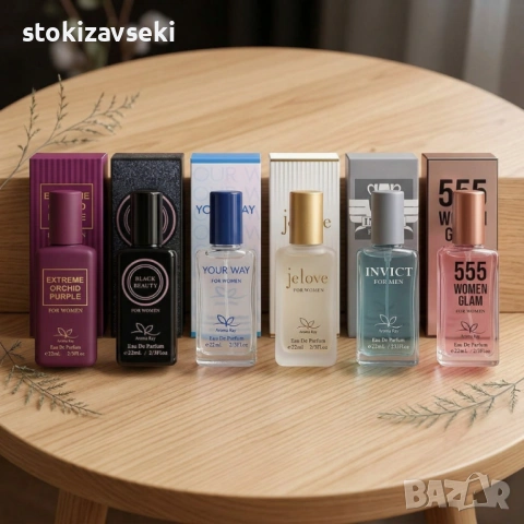 Комплект от 6 броя луксозни парфюма по 22мл – разнообразие от аромати за всеки повод, снимка 3 - Дамски парфюми - 54058397