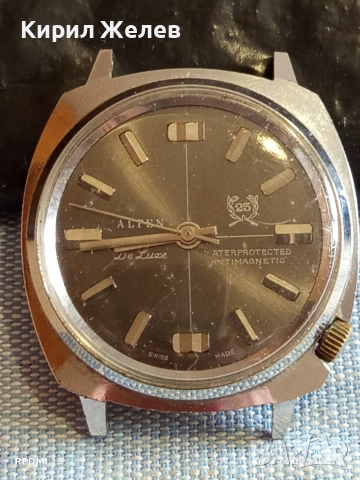 Стар механичен часовник ALPEN DE LUXE рядък за КОЛЕКЦИЯ 54397