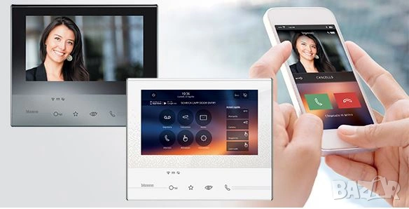 НОВ Bticino 344642 Smart WiFi видео домофон 7 Touch Screen монитор, снимка 4 - Друга електроника - 53775454