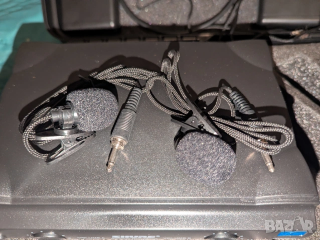 Двойни микрофони Shure headset и брошка без кейса, снимка 4 - Микрофони - 44794922
