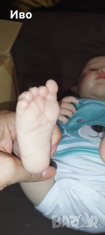 Реалистично бебе 45 см с изцяло винилови тяло, снимка 8 - Кукли - 54036674