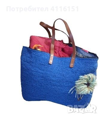 Плетена ръчно, нова чанта - лятна градска, плажна, снимка 5 - Чанти - 46011783