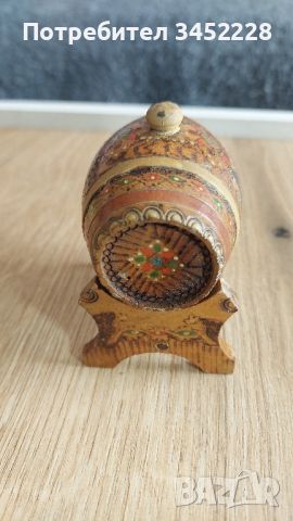 буре дървено сувенир , снимка 3 - Антикварни и старинни предмети - 45583258