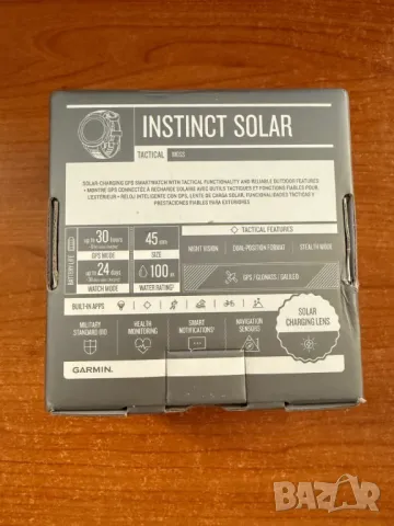 Garmin Instinct Solar Tactical Moss Зелен с GPS зелен, снимка 2 - Смарт часовници - 48453830