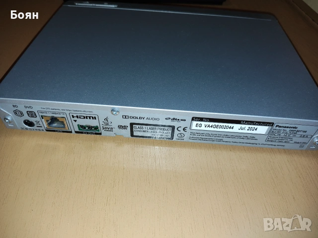 Blu-ray плеър Panasonic DMP-BDT168, снимка 3 - Плейъри, домашно кино, прожектори - 54183412