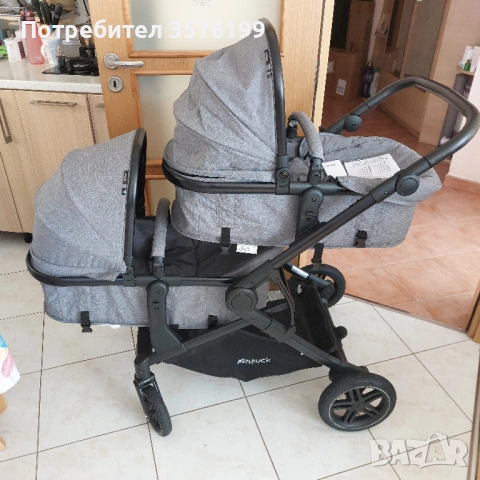 Количка за близнаци Atlantic Twin на Hauck, снимка 2 - Стоки за близнаци - 52916001