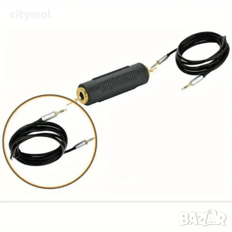 Адаптер 3.5 мм стерео жак (женски/женски)