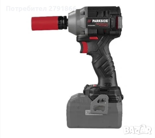 Ударен винтоверт Parkside PPDSSA 20-Li A1, 600 Nm,3 накрайника ½” патронник,17/19/21 mm, снимка 4 - Други инструменти - 53658603