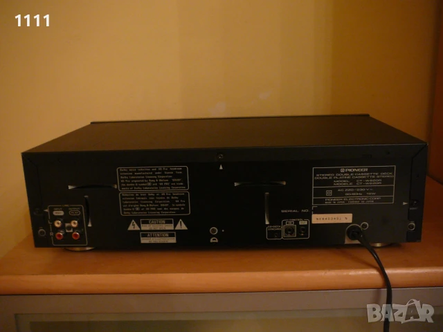 PIONEER CT-W620R, снимка 6 - Ресийвъри, усилватели, смесителни пултове - 51409721