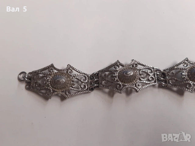 Стар накит възрожденски тип - красива ажурна гривна, снимка 3 - Антикварни и старинни предмети - 53056449