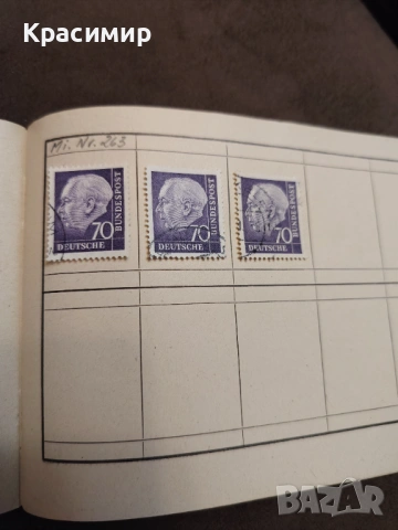 Theodor Heuss 1959. , снимка 7 - Филателия - 53471430