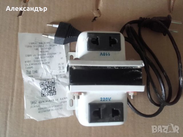 AC Converter преобарзувател на напрежение 110 V 240 V трансформатор 100 W, снимка 1 - Друга електроника - 47040472