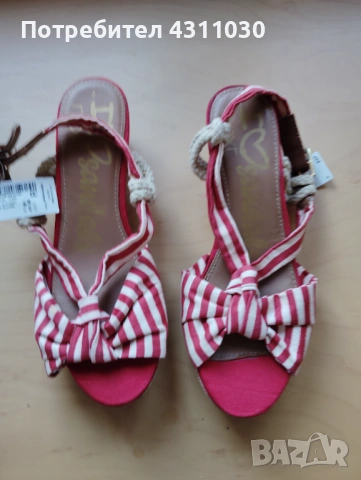 Нови сандали от плат Next , снимка 5 - Детски сандали и чехли - 53408890