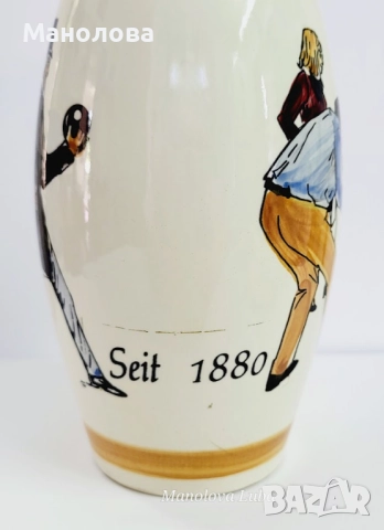 Порцеланова бутилка във фирмата на боулинг кегла, снимка 5 - Други ценни предмети - 52418861