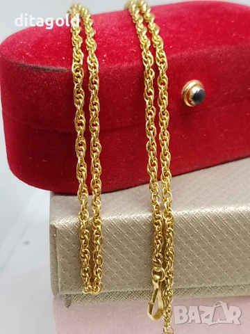 18К Златен плътен синджир 9.75 гр 18К, снимка 1