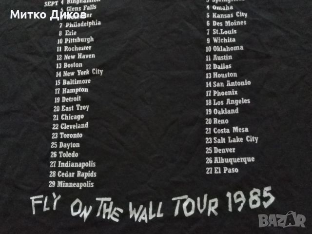 AC/DC Fly on the wall tour 1985г. маркова тениска нова размер ХЛ, снимка 9 - Тениски - 46128128