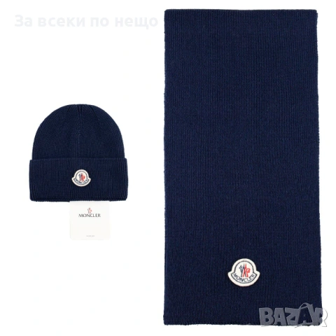 Moncler Комплект Зимен Шал И Зимна Шапка - Налични Различни Цветове Код SK431, снимка 2 - Шалове - 53027578
