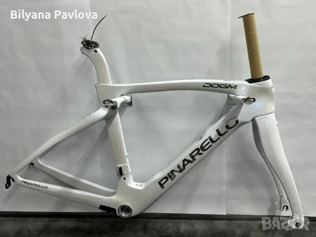 Рамка Pinarello Dogma F RIM Crystal White B632 46.5 cm, снимка 1 - Части за велосипеди - 48035739