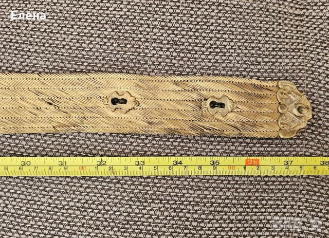 Възрожденски колан с позлата, филигран. Автентичен за носия, снимка 6 - Антикварни и старинни предмети - 54112492