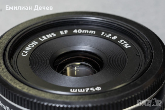 Обектив Canon EF 40mm f/2.8 STM, снимка 4 - Обективи и филтри - 53836882