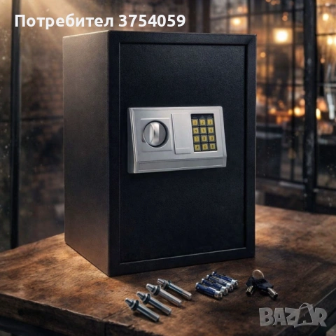 Електронен сейф 43L с аварийни ключове и монтажни болтове – Сигурност и защита за ценни вещи, снимка 3 - Други - 53208461