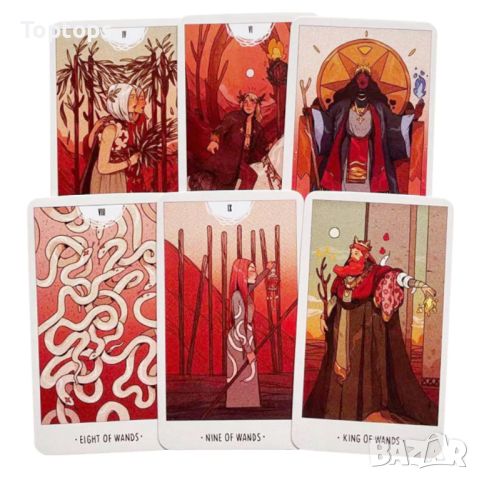 Таро: Children of Litha Tarot & White Numen Tarot & Chrysalis Taro, снимка 15 - Карти за игра - 34173325