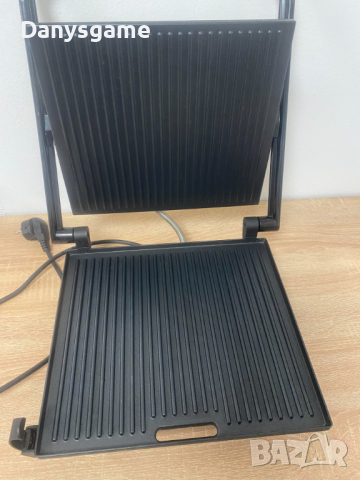 Електрическа скара Tefal Inicio Grill, 2000W, Panini, Инокс, снимка 3 - Скари - 44971502